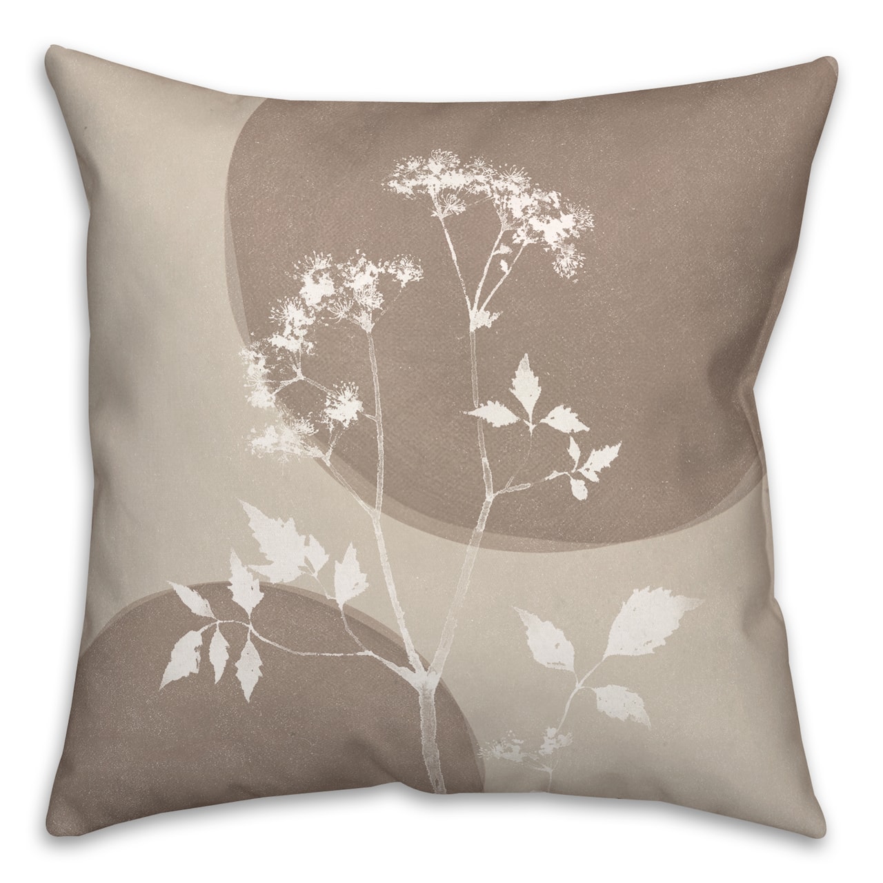 18" Neutral Boho Botanical Indoor/Outdoor Pillow